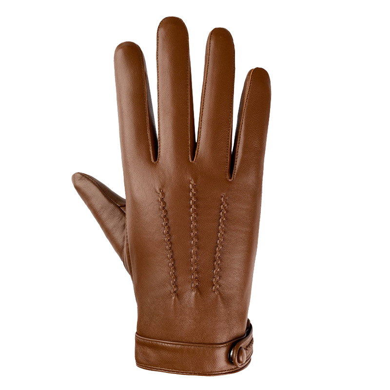 Leather Driving Glove - Men's Top Layer Sheepskin Genuine Leather