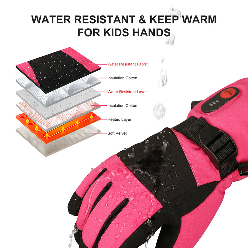 2026 Heated Gloves Kids Childr - Ski Glove Waterproof review and price