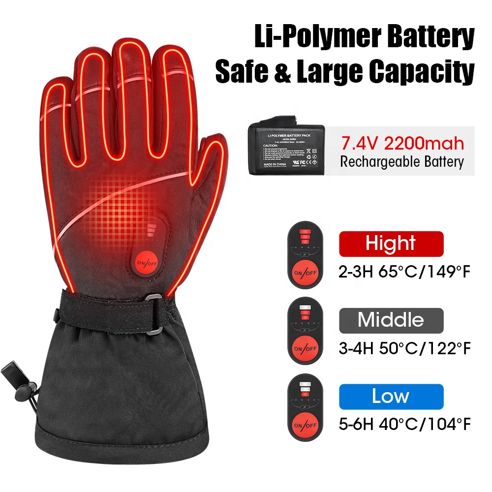 Customized Outdoor Heated Prot - Ski Glove Waterproof review and price